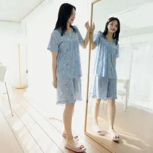 냉감캐릭터반팔세트_여_사과멍멍