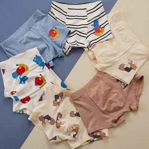 [빌도르] 애플바나나 6매 남아 드로즈 사각 밤부 대나무소재 아동 키즈 어린이 팬티 세트