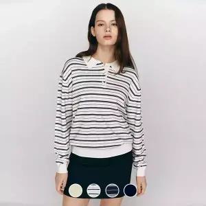 355513 여 14gg 버튼 폴로넥 니트 스웨터