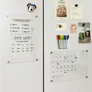 마그네틱 냉장고 메모 보드 A3/A4 무타공 자석 월간 스케쥴 플래너