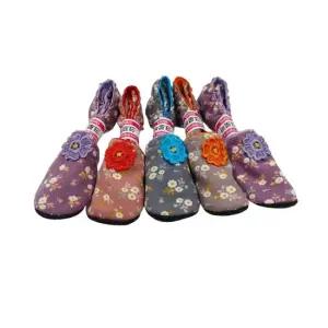 SOGO 꽃윈터벨벳덧신(3컬레) 여성덧신 크로바 간절기 지도리 덧신양말 꽃덧신 덧버