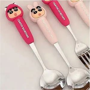 짱구는못말려 피규어 숟가락 핫핑크C02074