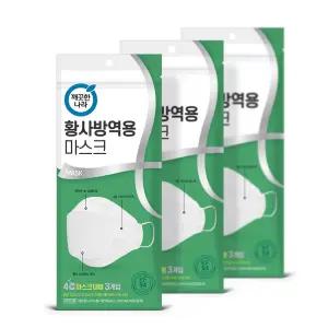 깨끗한나라 황사 방역 마스크 KF-94 대형 3입 3팩