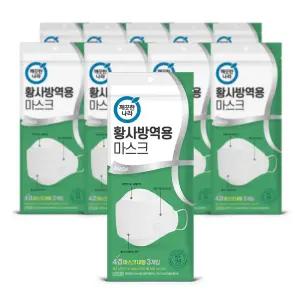 깨끗한나라 황사 방역 마스크 KF-94 대형 3입 10팩