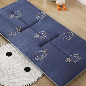 싱글침대 기숙사 매트 바닥 토퍼 접이식 패드 커버 고정밴드 두터운 3단 이불요