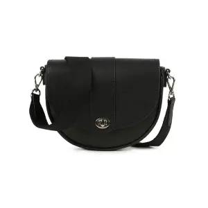 [캉골](대구신세계)루나 레더 하프문 크로스백 3347 블랙 (KREBCB33470)