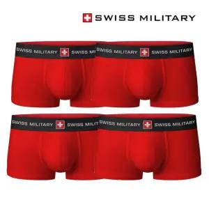 스위스밀리터리 남자팬티 드로즈 레드 (4개) 속옷/무지