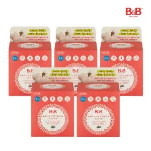 비앤비 유아 구강청결멸균티슈 유기농순면 30매 5개