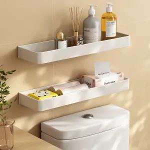 알뜰살림 간편설치 욕실선반 화장실 선반 정리대 무타공 40CM