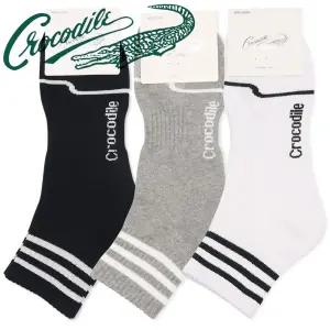 남자 크로커다일 두꺼운 중목 스포츠양말 삼줄 5켤레/골프/세트/셋트/남성/등산용/삭스/러닝/레저용