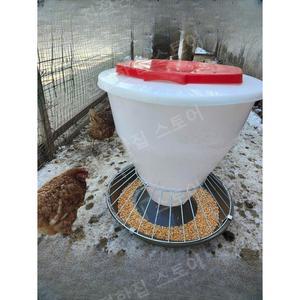닭먹이통 사료 모이통 닭장 닭모이통 먹이통 조류 급여기 오리
