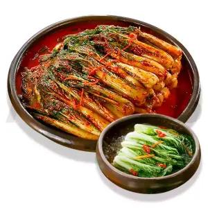 이인화 명인 남해 얼갈이 김치 겉절이 국내산 남해 전복 톳 육수 밥 반찬 국산 얼갈이 짜박 물 김치 5kg