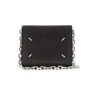 [메종마르지엘라] 여성 스티치 그레인 WOC 체인 카드 지갑(SA3UI0009 P4455 T8013)