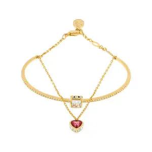 [스와로브스키] 여성 미디움 Chroma 하트 레드 뱅글 팔찌(5683835)