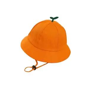 귤모자 바캉스 여행 캠핑 귀여운 제주 감귤 새싹 끈달린 메쉬 버킷햇 썬햇 벙거지 모자 기본형
