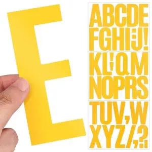 [하프클럽/]옐로우 A-Z 골프네임스티커 이니셜 네임 10cm