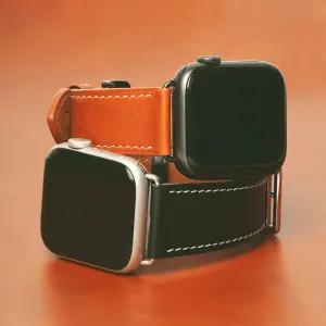TXLX 애플워치 프리미엄 가죽 스트랩 앱송 고트 오일풀업 밴드 시계줄 10 9 울트라 SE 2 호환