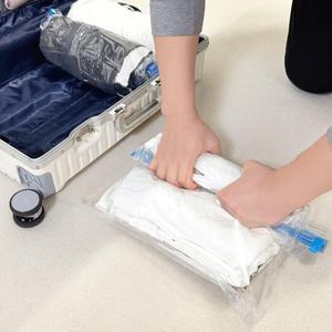 청소기 필요 없는 여행용 압축비닐 옷정리 압축팩 5개세트