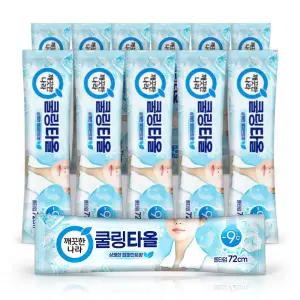 깨끗한나라 페퍼민트 쿨링타올(초대형1장) 휴대용12개