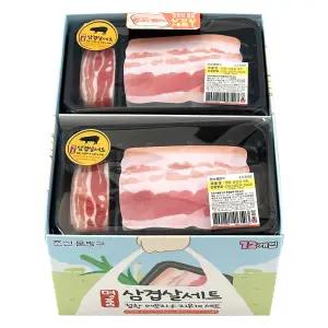 12개 조선문방구 명품 삼겹살 지우개 메모지 세트 1박스