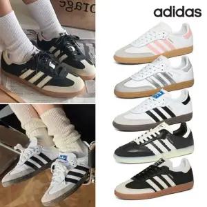 ADIDAS 여성 삼바 OG 스니커즈 블랙 화이트 실버 IE3675 IE3676 JI2725 )