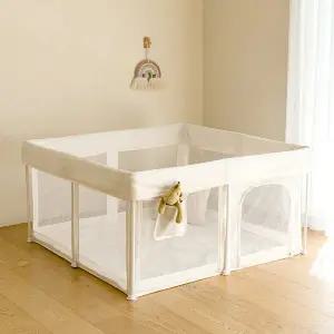 [루나스토리] 논슬립 접이식 휴대용베이비룸 중형 127x127 아기 안전가드 울타리