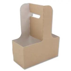 [이룸팩]테이크아웃 컵캐리어 200개 무지 2구 커피캐리어무지