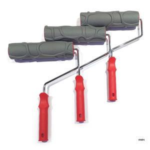 스톤 텍스처 고무 페인트 롤러 브러시 10 인치 손 도구 실내/야외 집 침실 DIY 벽 장식