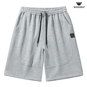 빅사이즈 남성 트레이닝 반바지 밴딩 5부 팬츠 운동복 헬스복 WI234PN