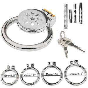 MALE SL SUPER STAINLESS CAGE RING SISSY NI ST CO TOYS CIRCLE FOR CHASTITY DEVICE SEX FLAT MEN