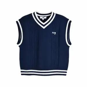 컬리수 HC04 로고배색니트베스트 아동 키즈 초등 남아 봄 가을 조끼 티셔츠 상의 코디