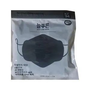 늘푸른 kf94 마스크 블랙 대형 25매입 2개
