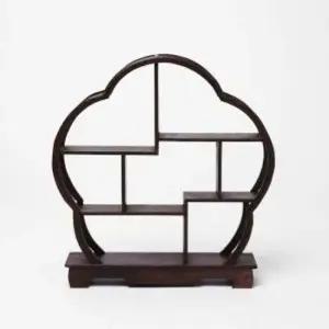 다관 매화 원목 찻잔 장식장 미니선반 장식장 미니장식장 미니선반 진열장