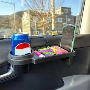 자동차 뒷자석컵홀더 테이블 트레이 창틀형컵홀더 차량선반 (WFJPNCI)