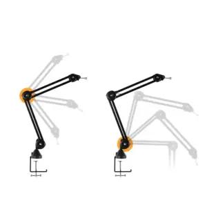 마이크 스탠드 미니 관절 방송 지지대 스틸 홀더/장비 스텐 걸이 유선 대 방송용 탁상용 드