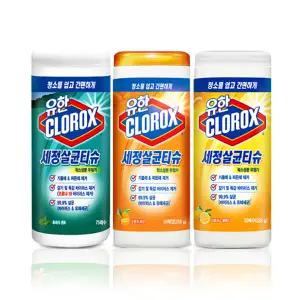 유한크로락스 세정살균티슈 35매 3종 2개