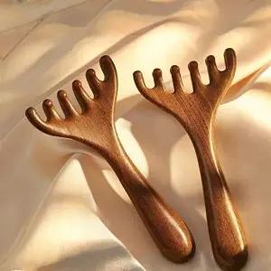 [셀러허브 1]두피 괄사 마사지빗 머리 지압 마사지기 얼굴 바디