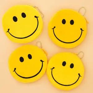 스마일 동전지갑 귀여운 미니 여행용 코인 파우치 열쇠고리 키링 선물