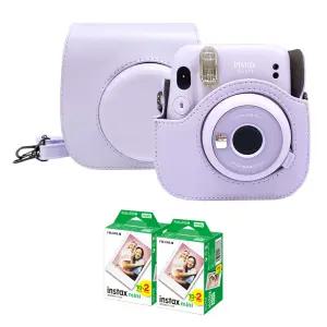 인스탁스 미니11 전용 가죽 케이스+필름40장 / 스트랩 포함