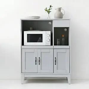 [마켓비]펨바 렌지대 수납장 6058H 라이트그레이