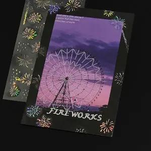 [하프클럽/]예쁜스티커 불꽃놀이 다꾸스티커 스티커 투명