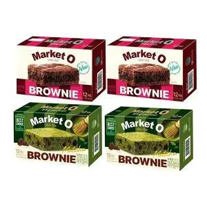 마켓오 리얼브라우니, 20g, 12입, 2개 +  브라우니 말차 12입,2개