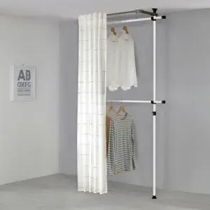 왕자 심플2단커튼행거_선택형A타입