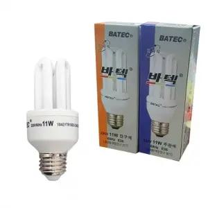 바텍11W 안정기내장형 램프 삼파장전구 E26다마
