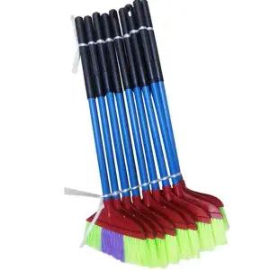 플라스틱 빗자루 야외용 업소용 쓰레받기 청소 빗자루 세트 마당 청소용 대형 용품
