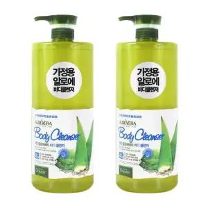 화이트오가니아 착한 알로에베라 바디워시 바디클렌져 1500g 2개