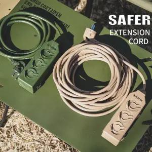 세이퍼 3구 연장선 20M 고용량 멀티탭 4000W 리드선 전기선 밀리터리 캠핑
