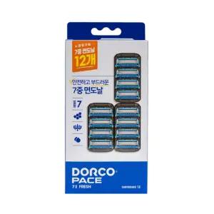 도루코 PACE7II FRESH 면도날 12입