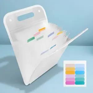 13칸 대용량 손잡이 아코디언 파일정리함 인덱스 포켓 A4 서류정리 화일