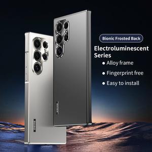 바디 뒷면 무광택 마그네틱 알루미늄 울트라 티타늄 갤럭시 쉘용 합금 S22 S21 전체 커버 삼성 S24 메탈 S23 초박형 S25